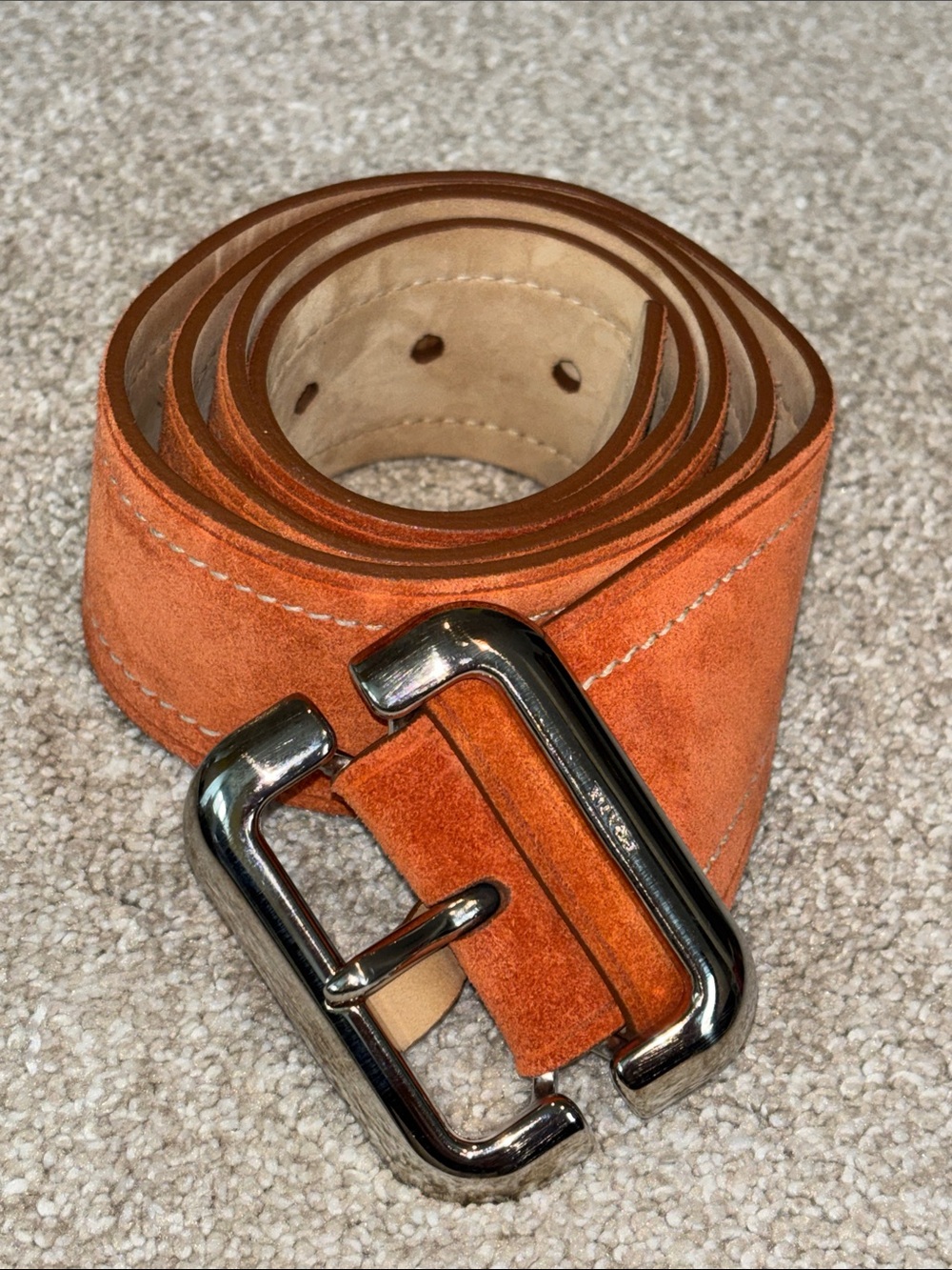 Women’s Prada belt orange suede - Picture 6 of 8